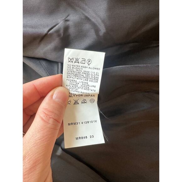 Marina Rinaldi Black Open Front Blazer Jacket Size 25 (US 12–14) Max Mara - Picture 8 of 14